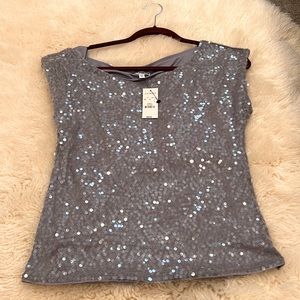 Express brand new sequined top